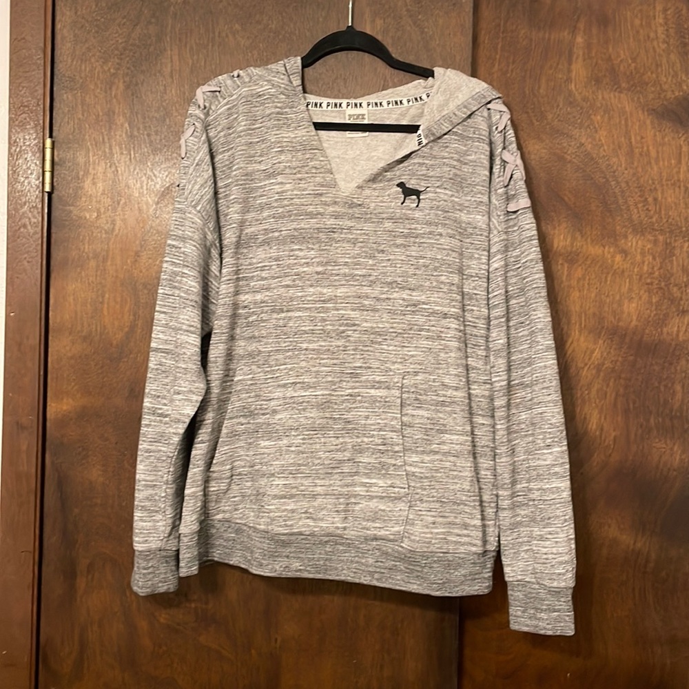 Size large gray VS pink hoodie